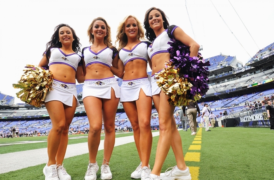 Wife outdoor cheerleaders asian